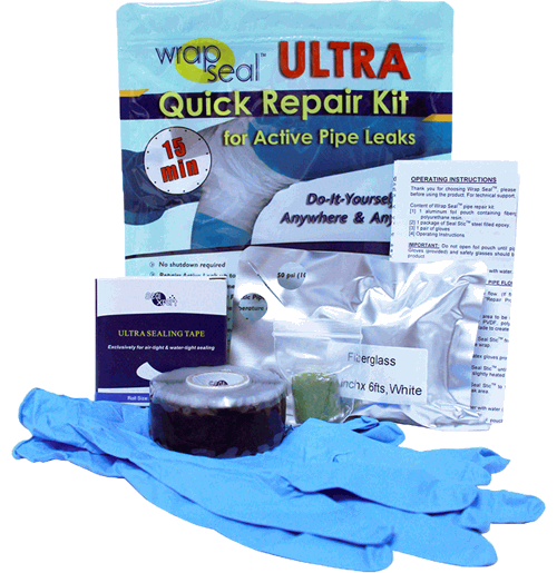 WRAP SEAL ULTRA QUICK REPAIR KIT FOR ACTIVE PIPE LEAKS