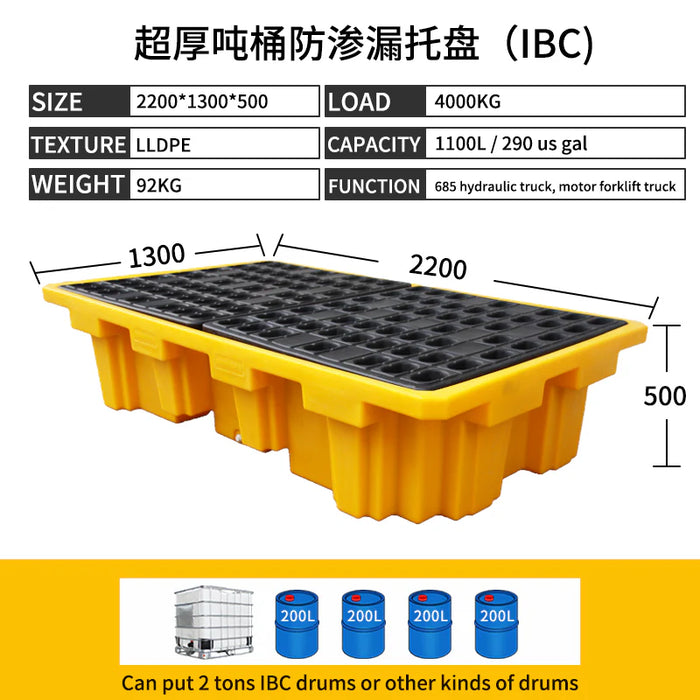 Spilldoc Double IBC Spill Pallet SDIBC020
