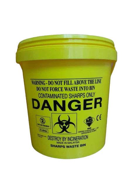 SHARPS DISPOSAL CONTAINER 5L