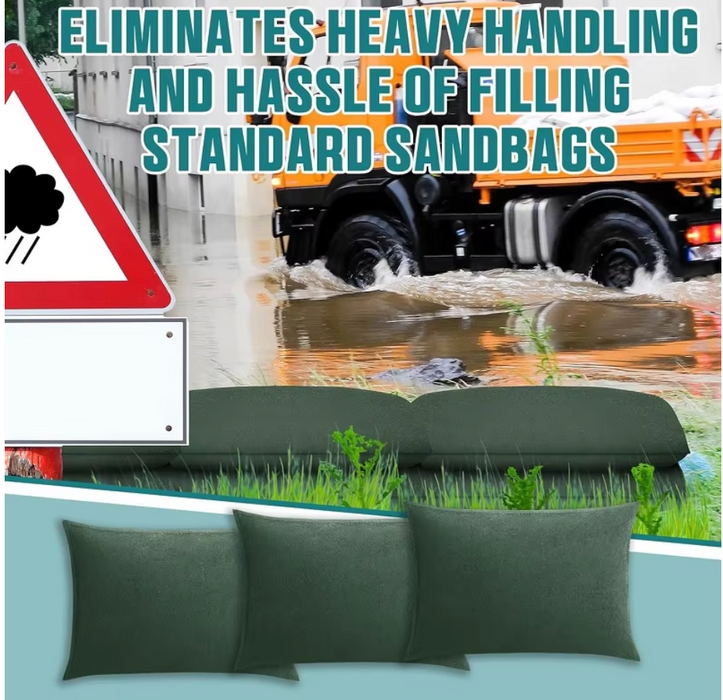 Spilldoc® Water Activated Sandless Sandbags for Flood Barrier 100cm x 25cm