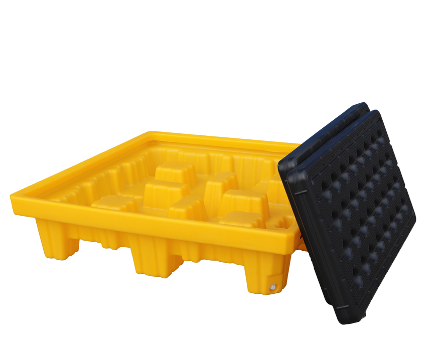 Spilldoc® 4 Drum Spill Pallet with drain plug SD004H