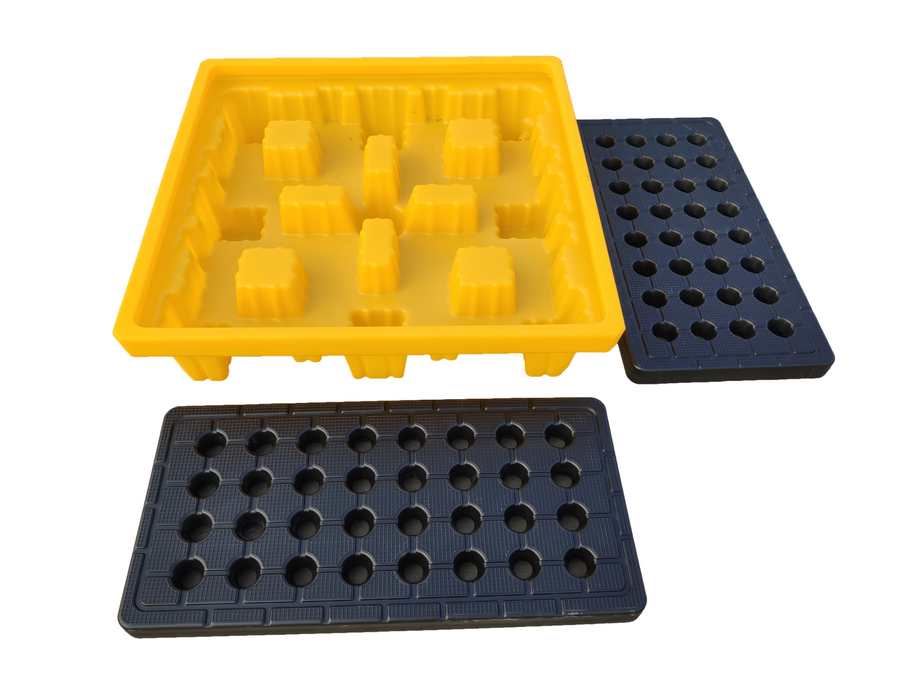 Spilldoc® 4 Drum Spill Pallet with drain plug SD004H