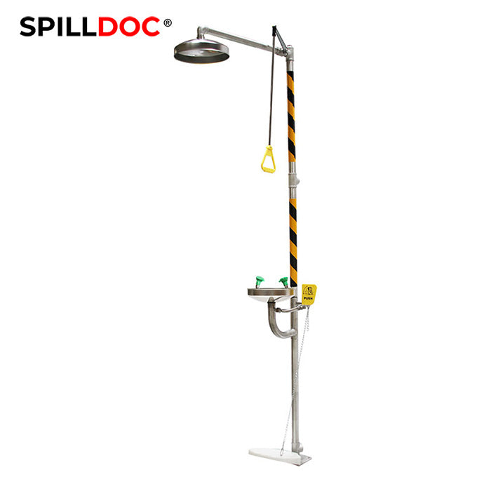 Spilldoc Combination Emergency Shower and Eyewash Station SD-550A — Spilldoc Singapore